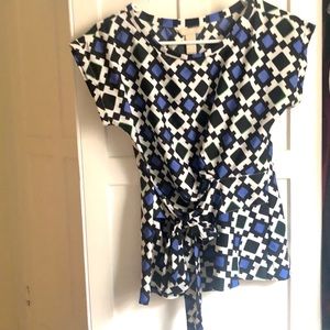 Banana Republic patterned blouse!